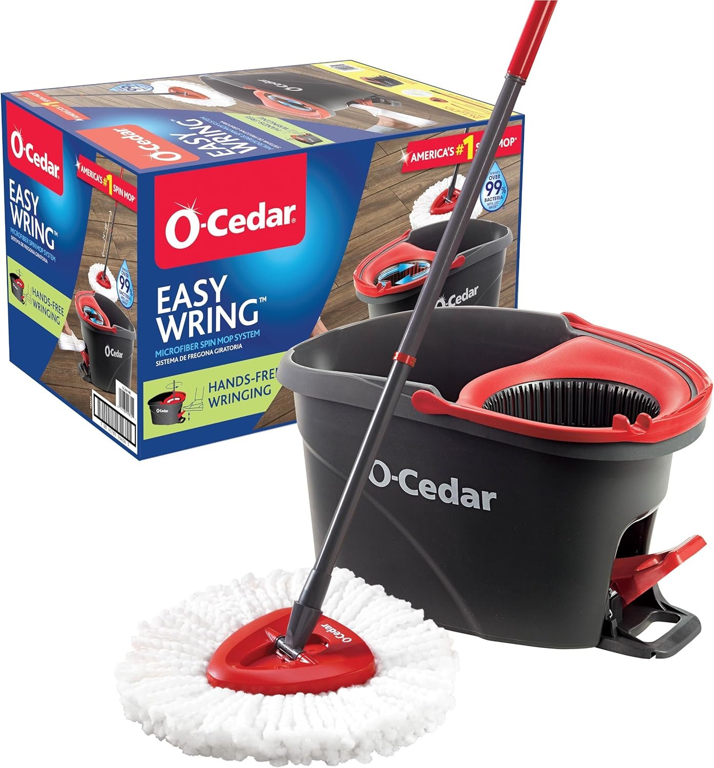 O-Cedar EasyWring Microfiber Spin Mop - Image 2